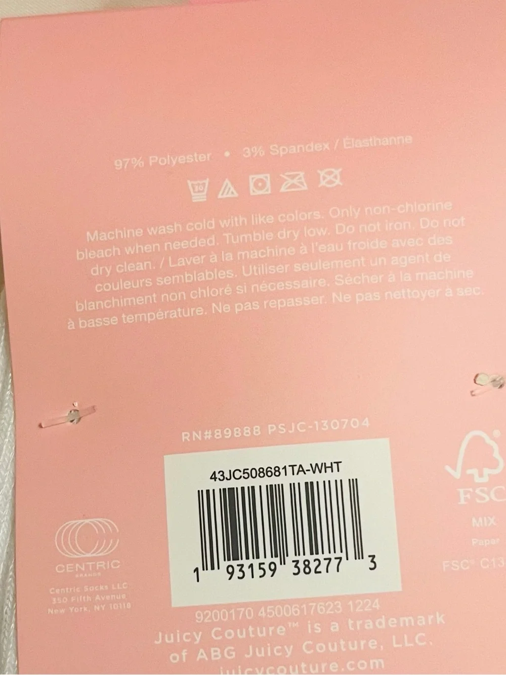 Juicy Couture new tags